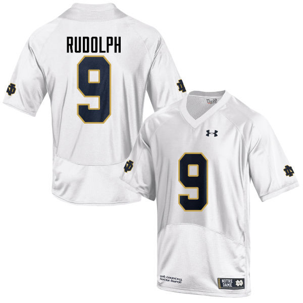 Men #9 Kyle Rudolph Notre Dame Fighting Irish College Football Jerseys-White - Click Image to Close
